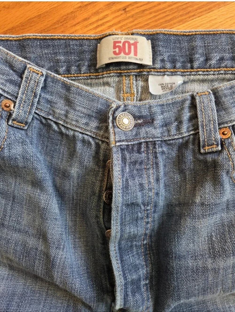 Vintage Levi's 501 Men's 36x36 Straight Leg Button Fly Jeans 2009 Y2k